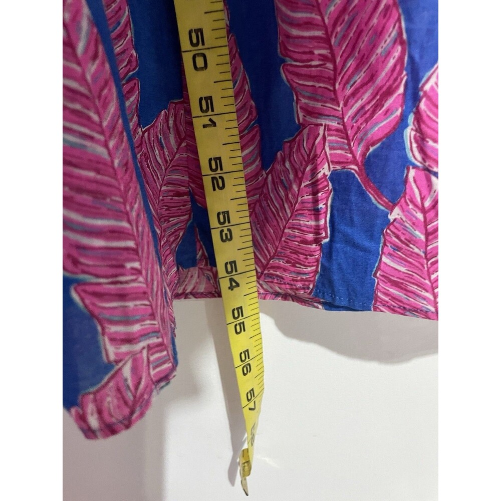 Vineyard Vines Dress 6 Tropical Leaf Maxi Cottagecore Feminine Beachy Resort - Picture 11 of 12
